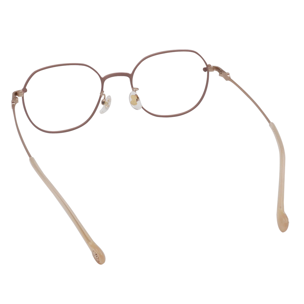 三麗鷗夢幻隊▪︎HELLO KITTY｜蘋果樂園 多邊框眼鏡｜薄霧粉