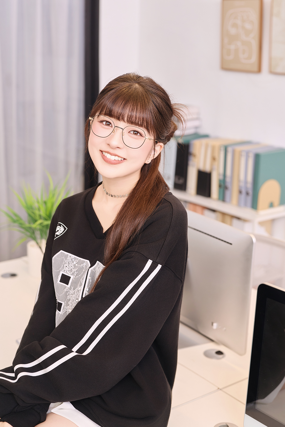 三麗鷗夢幻隊▪︎HELLO KITTY｜蘋果樂園 多邊框眼鏡｜薄霧粉