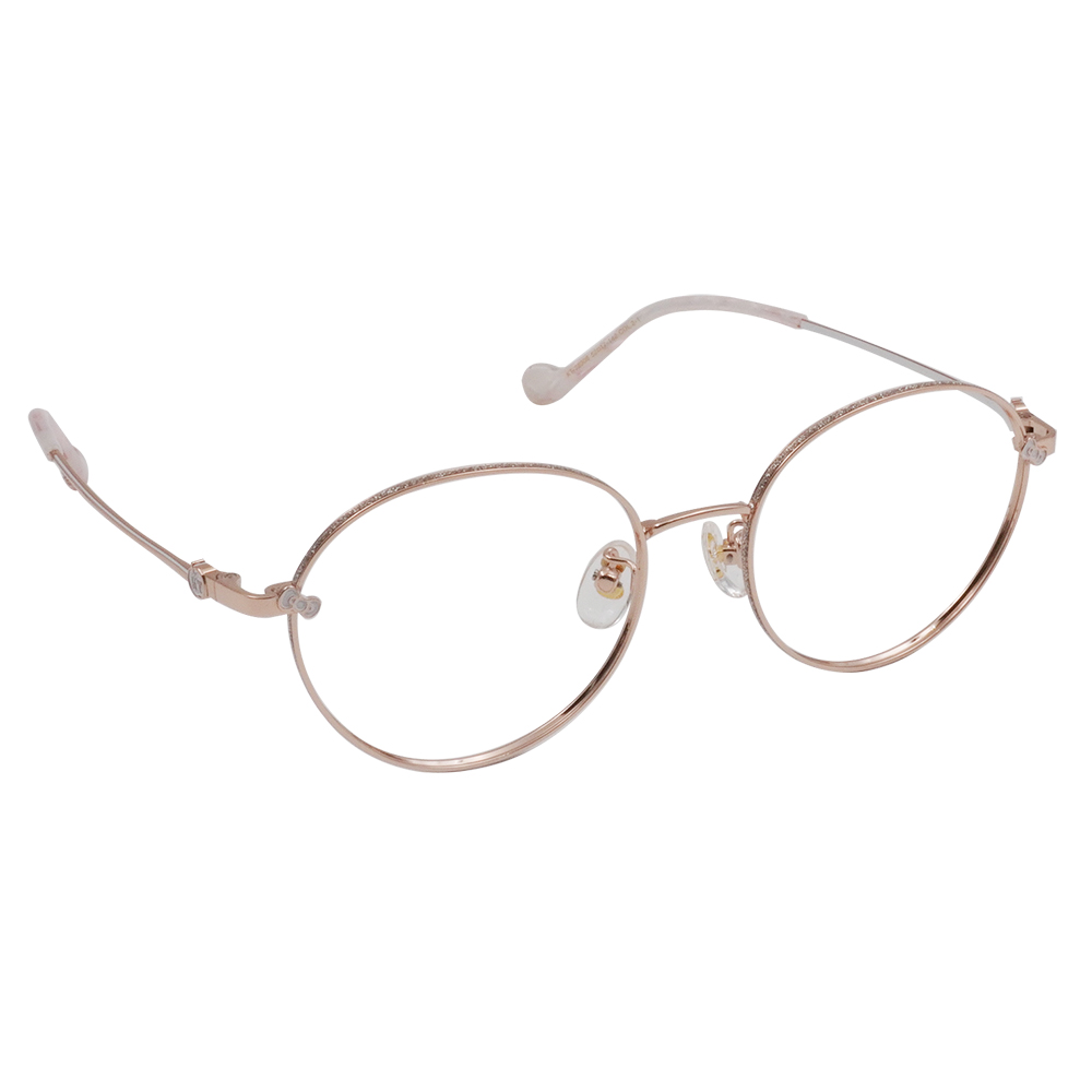 三麗鷗夢幻隊▪︎HELLO KITTY｜蝴蝶結粉光 圓框眼鏡｜晨曦粉金