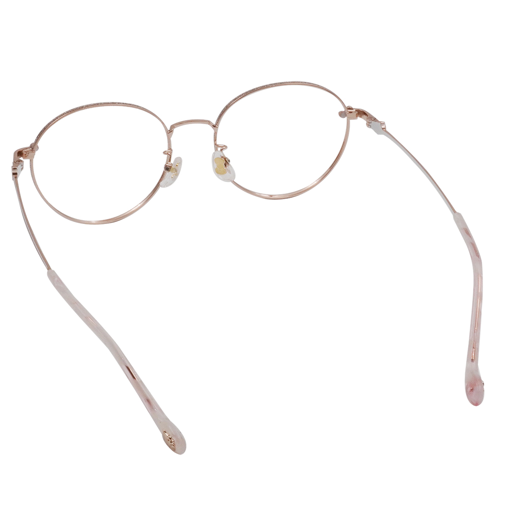 三麗鷗夢幻隊▪︎HELLO KITTY｜蝴蝶結粉光 圓框眼鏡｜晨曦粉金