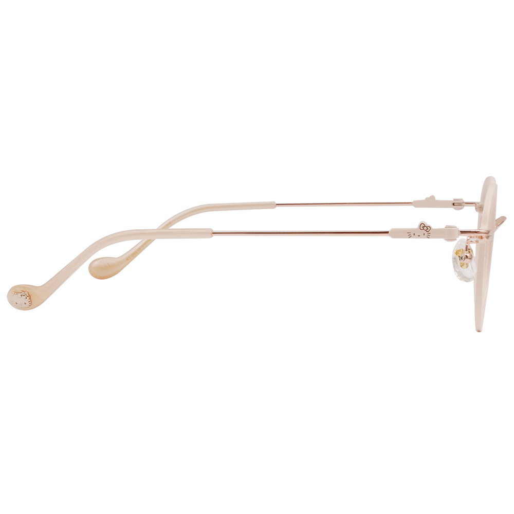 三麗鷗夢幻隊▪︎HELLO KITTY｜柔光綻放 圓框眼鏡｜粉釉橘