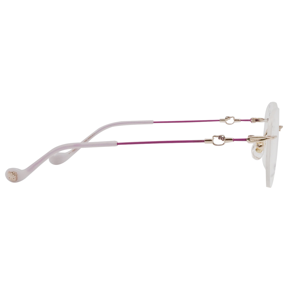 三麗鷗夢幻隊▪︎HELLO KITTY｜絲柔粉韻 多邊框無邊眼鏡｜芋泥紫