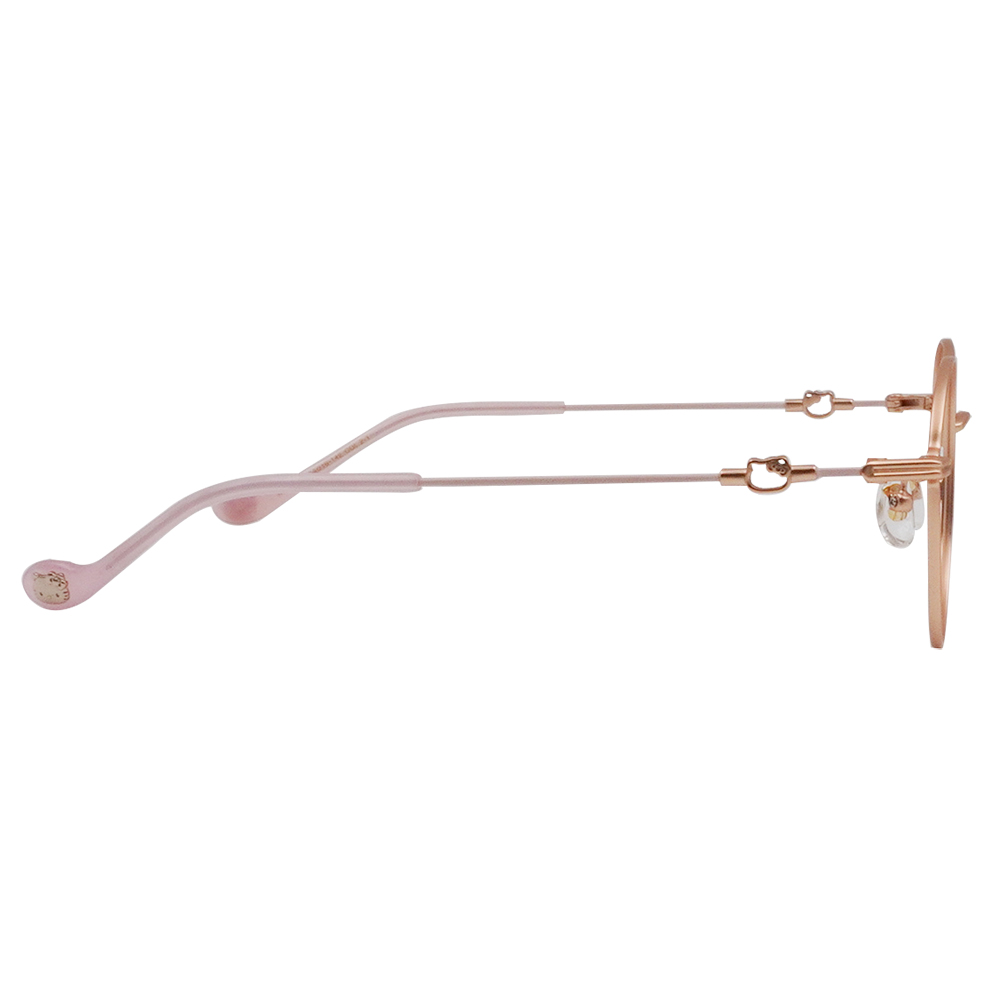 三麗鷗夢幻隊▪︎HELLO KITTY｜心動簍空樣 圓框眼鏡｜迷霧粉