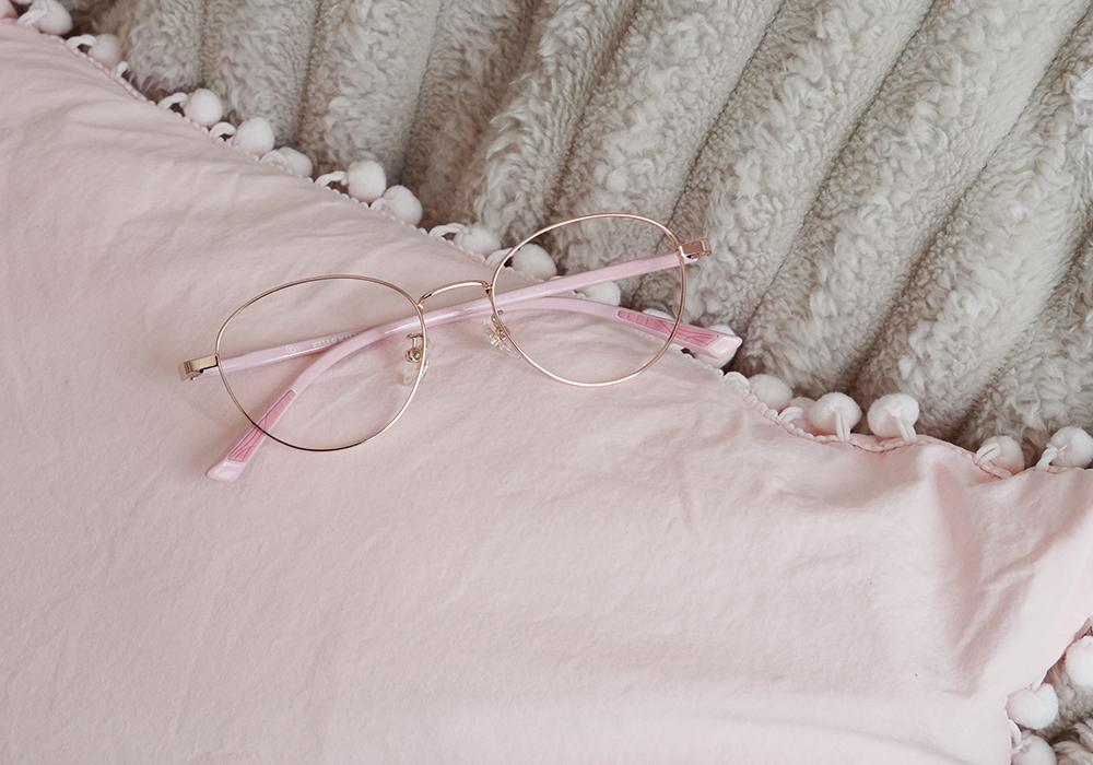 三麗鷗夢幻隊▪︎HELLO KITTY｜甜美登場 圓框眼鏡｜柔美粉
