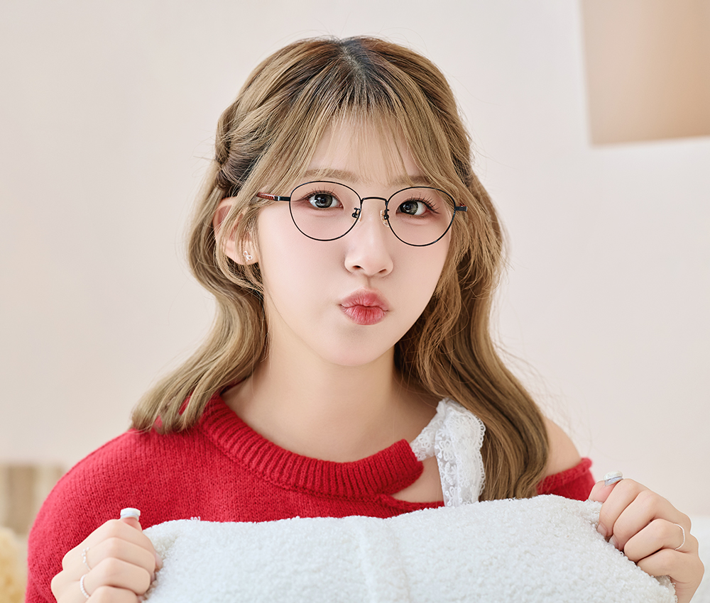 三麗鷗夢幻隊▪︎HELLO KITTY｜甜美登場 圓框眼鏡｜柔美粉