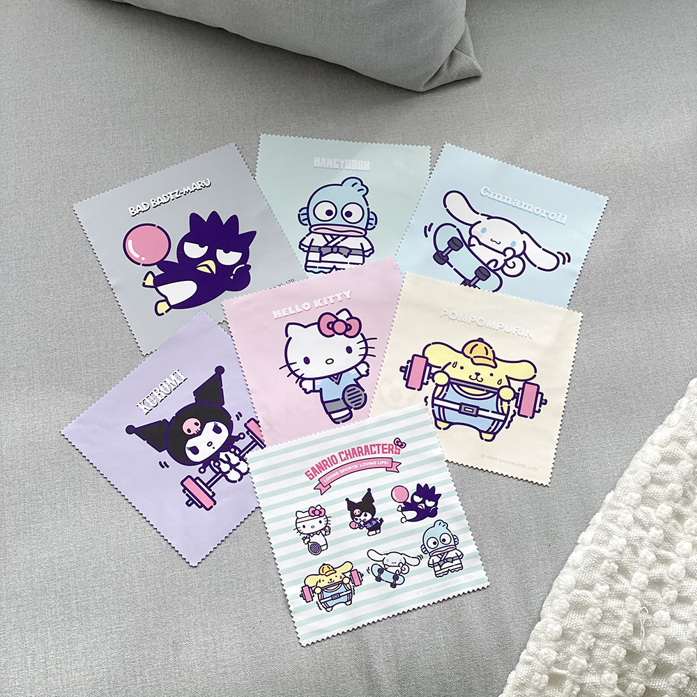 三麗鷗夢幻隊▪︎HELLO KITTY｜小淑女體操 長方框眼鏡｜軟糖粉