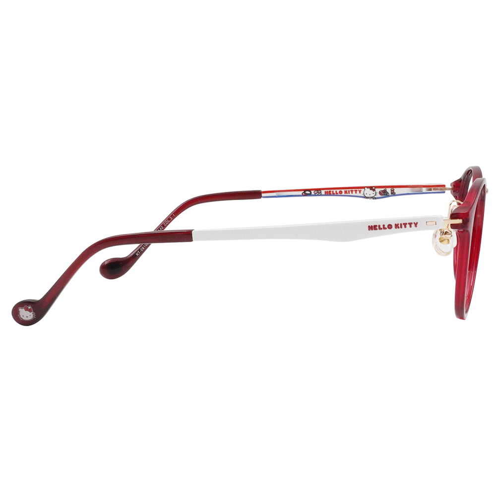 三麗鷗夢幻隊▪︎HELLO KITTY｜甜心網球時刻 圓框眼鏡｜微甜紅