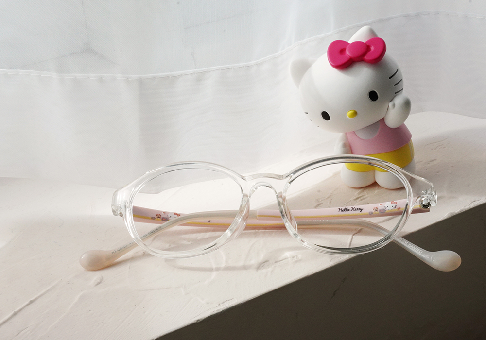 三麗鷗夢幻隊▪︎HELLO KITTY｜簡單樂趣 橢圓框眼鏡｜小清透