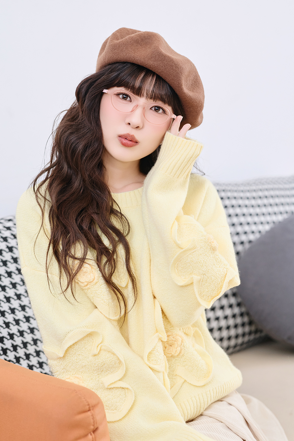 三麗鷗夢幻隊▪︎HELLO KITTY｜簡單樂趣 橢圓框眼鏡｜小清透