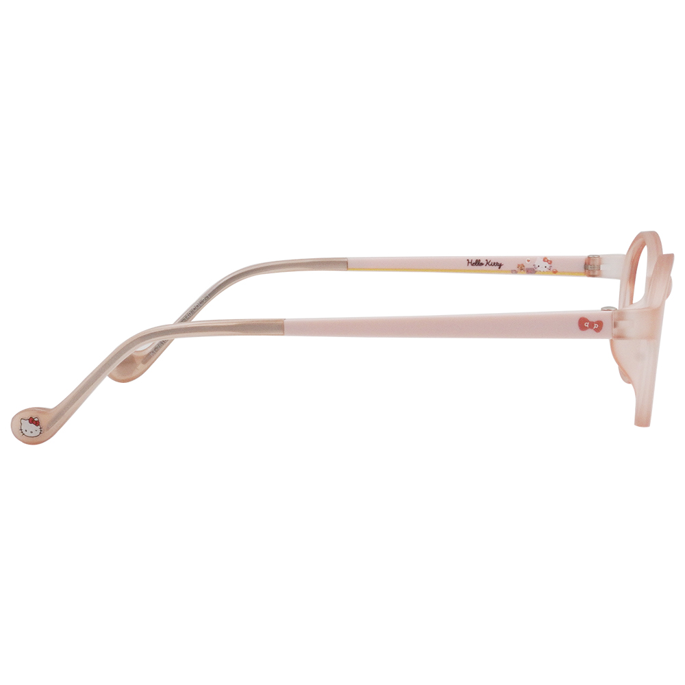 三麗鷗夢幻隊▪︎HELLO KITTY｜簡單樂趣 橢圓框眼鏡｜透霧粉