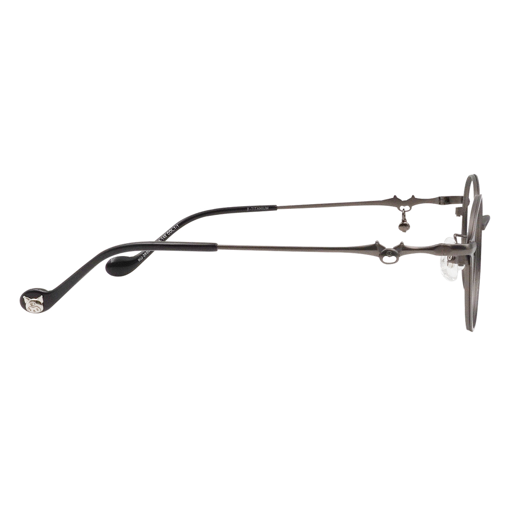 三麗鷗夢幻隊▪︎酷洛米｜闇夜骷顱吊墜 梨圓框眼鏡｜微光黑