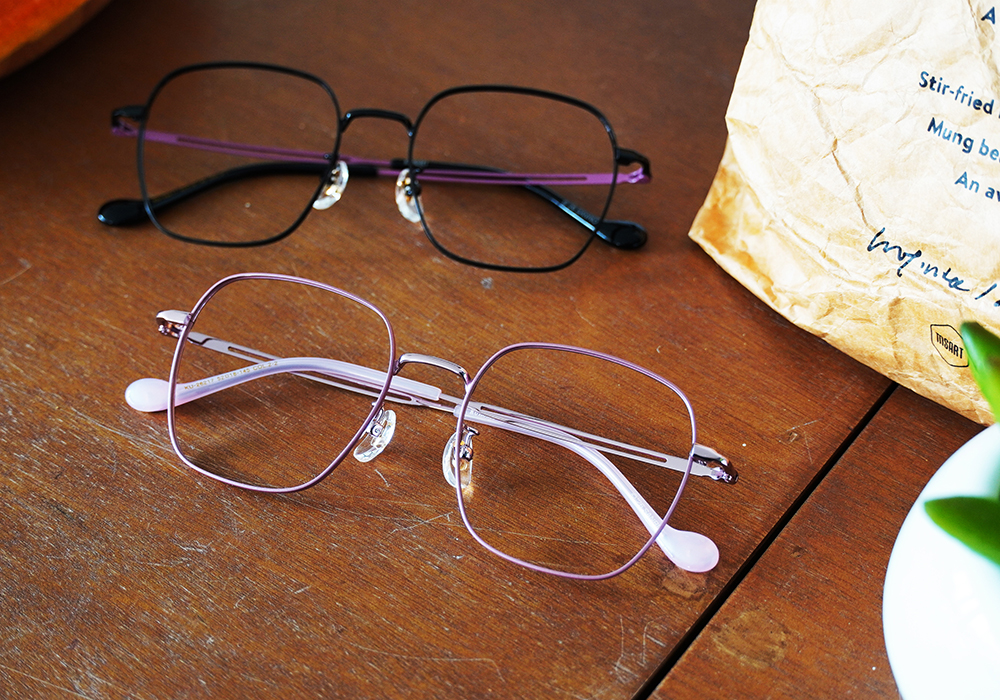 三麗鷗夢幻隊▪︎酷洛米｜壞甜鋸齒線 大方框眼鏡｜柔薰粉