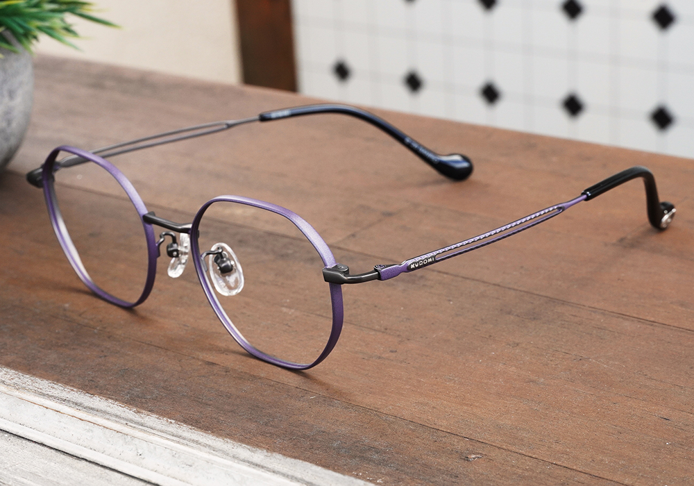 三麗鷗夢幻隊▪︎酷洛米｜逆甜瞬間 圓框眼鏡｜黑甜心/紫