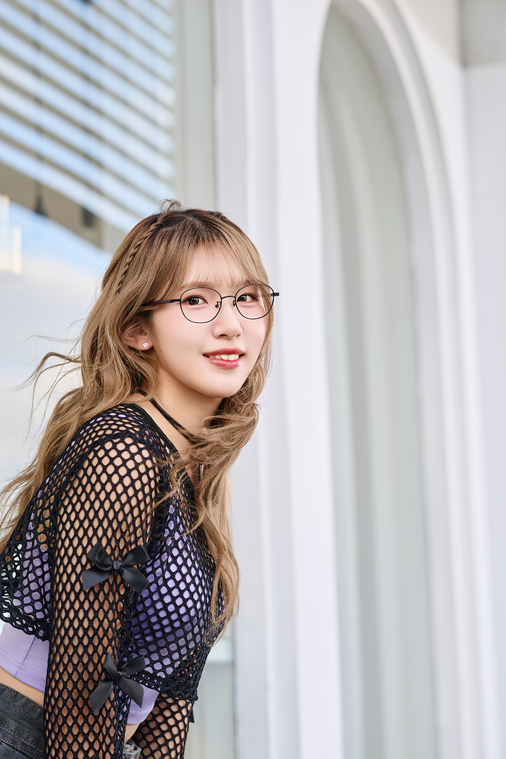 三麗鷗夢幻隊▪︎酷洛米｜搗蛋小甜心 圓框眼鏡｜淘氣紫