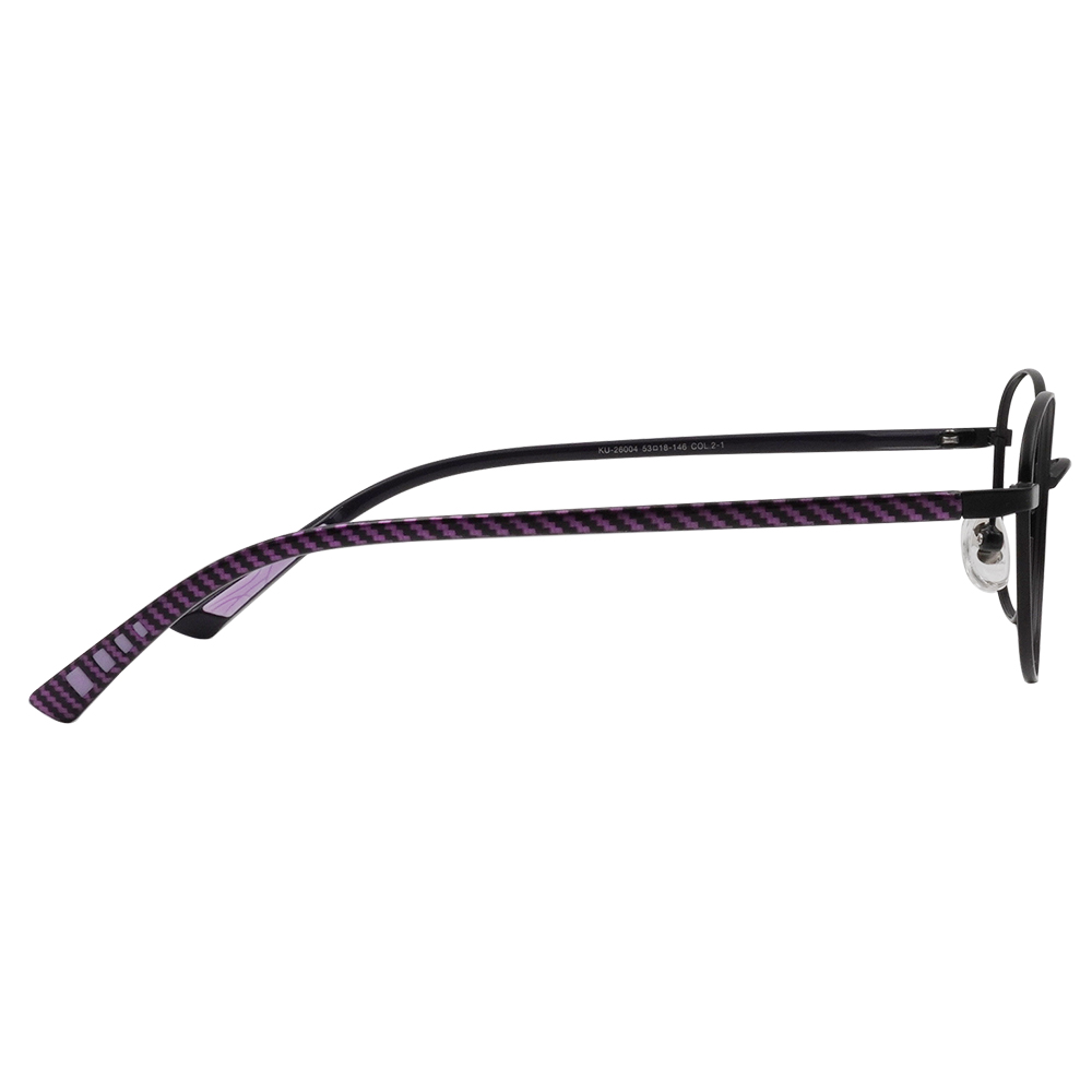 三麗鷗夢幻隊▪︎酷洛米｜搗蛋小甜心 圓框眼鏡｜黑甜心/紫