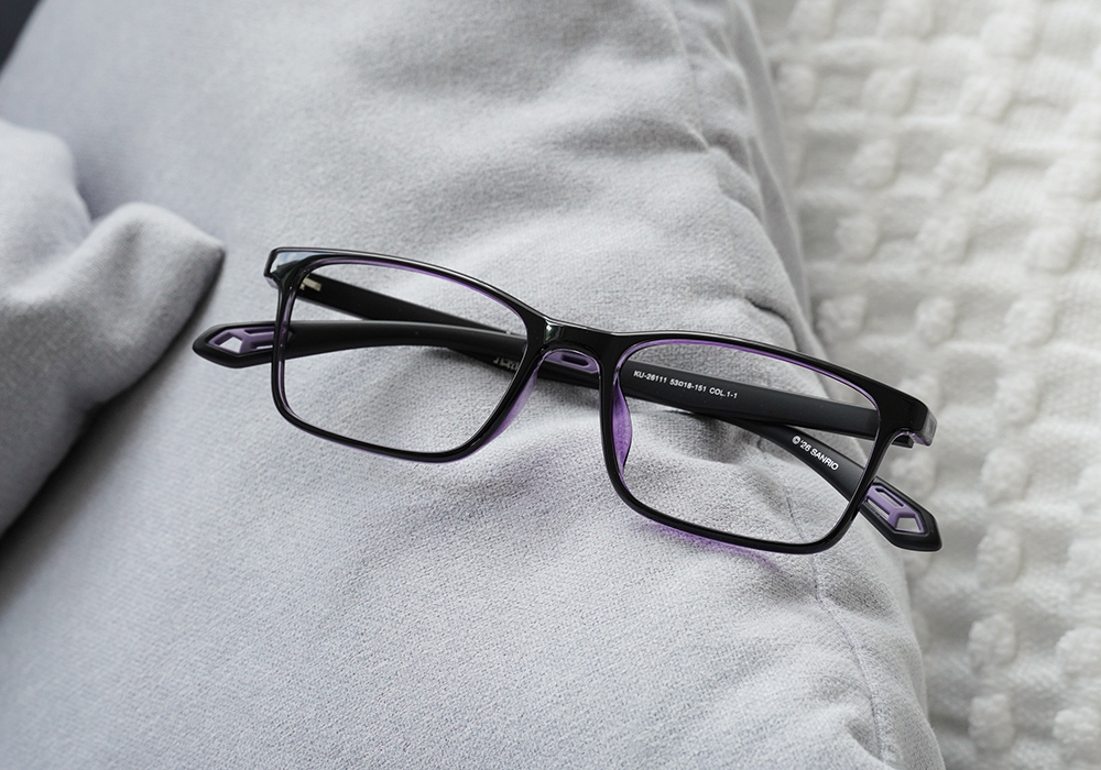三麗鷗夢幻隊▪︎酷洛米｜舉重少女 長方框眼鏡｜霧黑紫