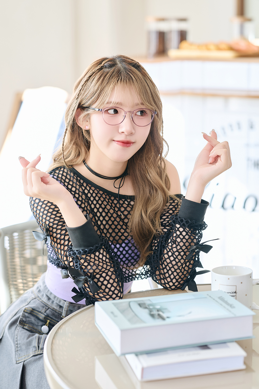 三麗鷗夢幻隊▪︎酷洛米｜率性反差萌 圓框眼鏡｜搖滾紫