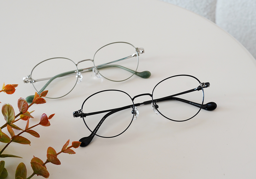 三麗鷗夢幻隊▪︎布丁狗｜午茶微甜 圓框眼鏡｜新月黑