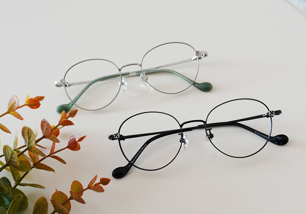 三麗鷗夢幻隊▪︎布丁狗｜午茶微甜 圓框眼鏡｜舒心綠