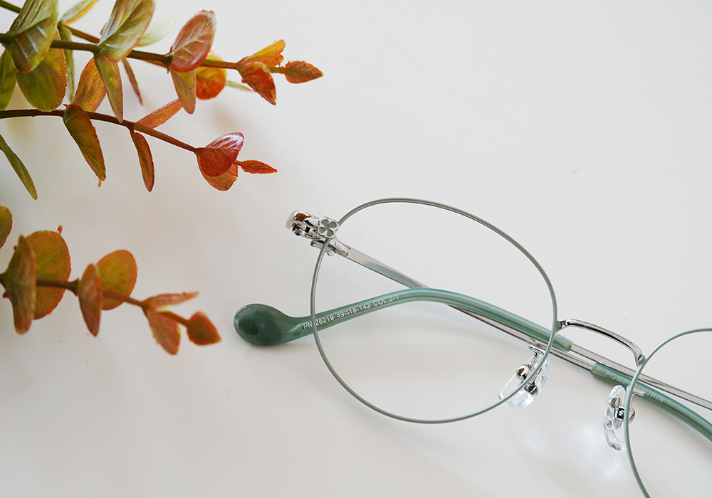 三麗鷗夢幻隊▪︎布丁狗｜午茶微甜 圓框眼鏡｜舒心綠