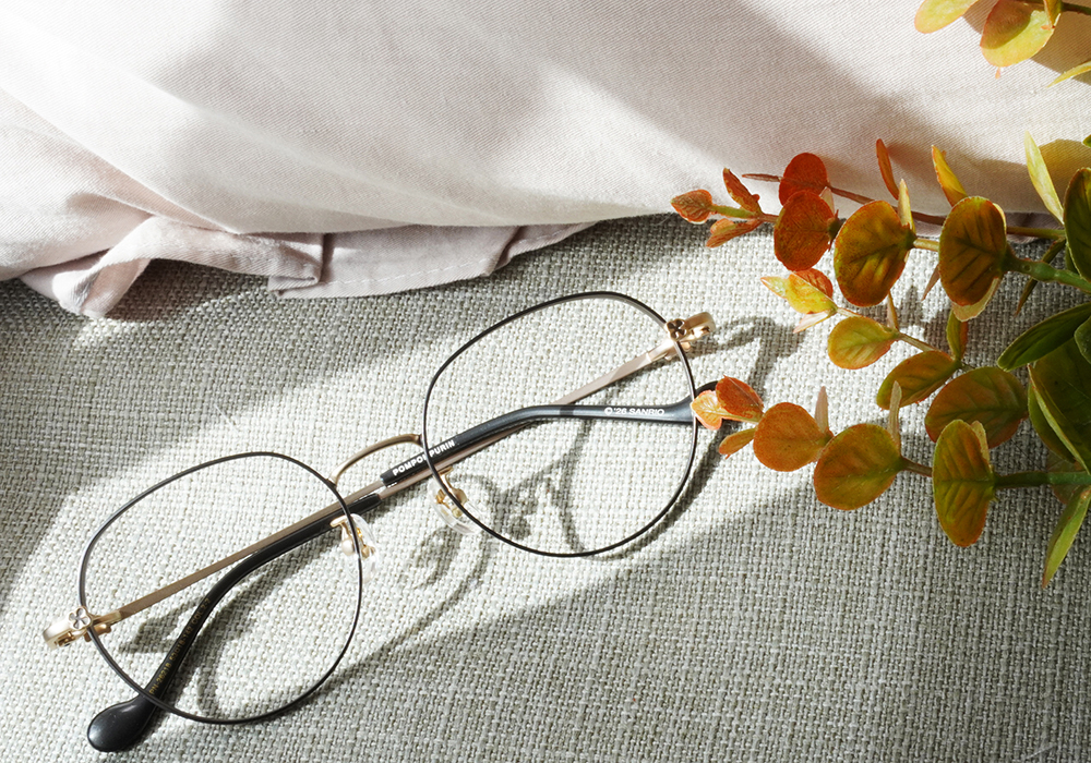 三麗鷗夢幻隊▪︎布丁狗｜甜暖小記事 圓框眼鏡｜奶霧灰