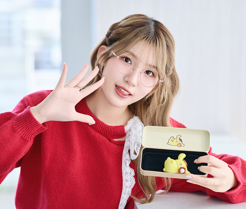 三麗鷗夢幻隊▪︎布丁狗｜甜暖小記事 圓框眼鏡｜奶霧灰