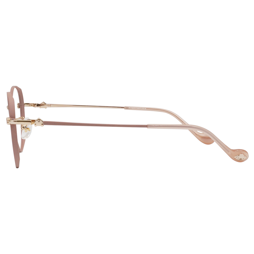 三麗鷗夢幻隊▪︎布丁狗｜甜暖小記事 圓框眼鏡｜糖霜粉金