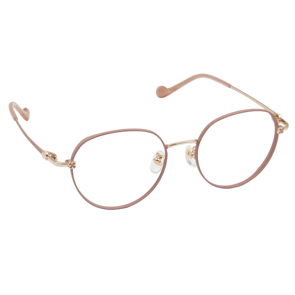 三麗鷗夢幻隊▪︎布丁狗｜甜暖小記事 圓框眼鏡｜糖霜粉金