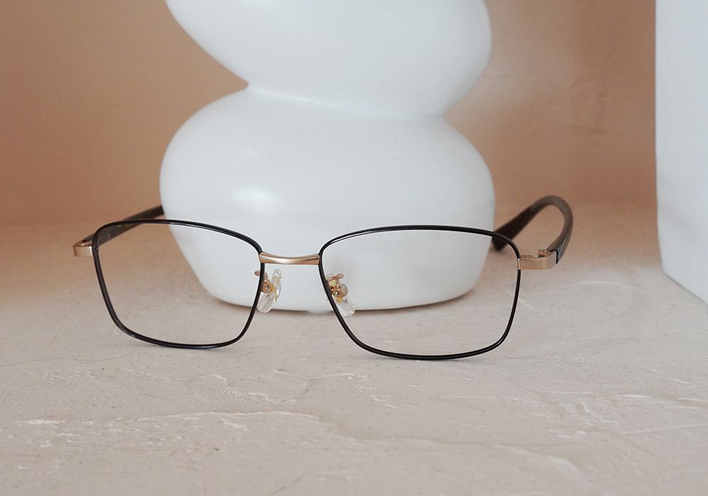 三麗鷗夢幻隊▪︎布丁狗｜奶黃布蕾 長方框眼鏡｜焦糖棕