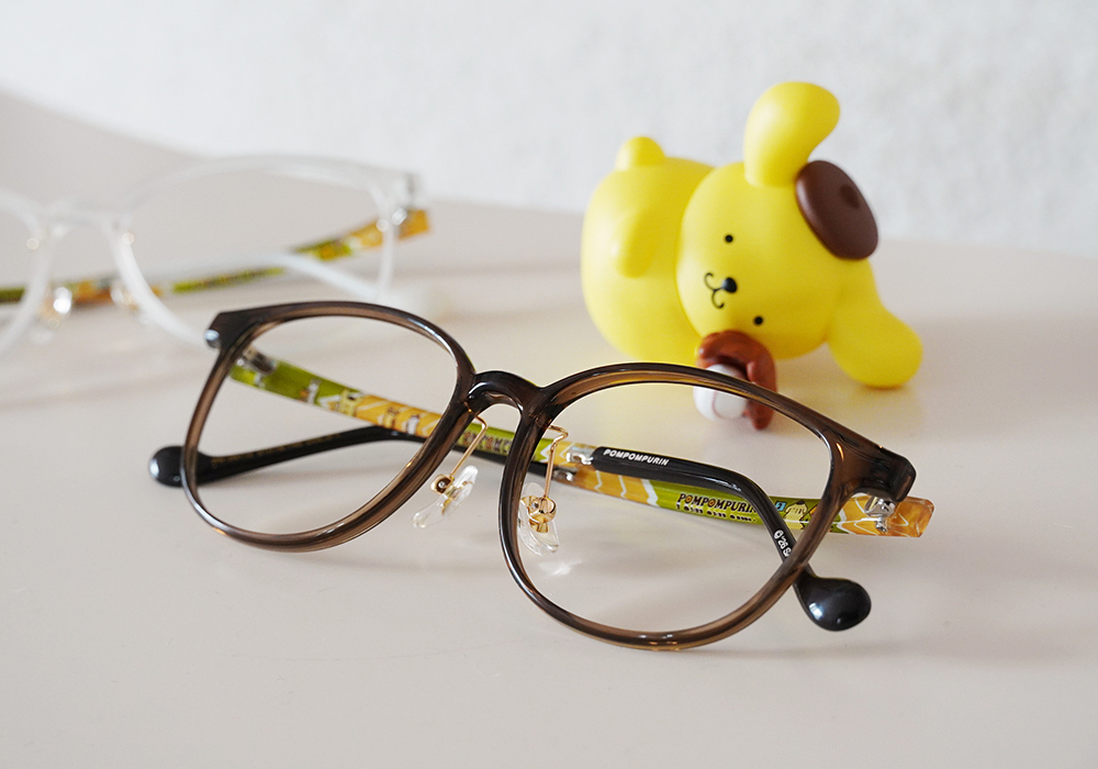 三麗鷗夢幻隊▪︎布丁狗｜小夥伴賽跑 方框眼鏡｜咖啡棕