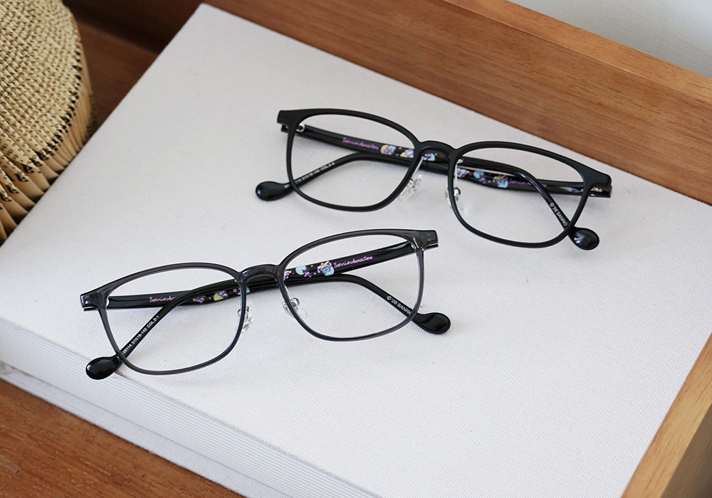 三麗鷗夢幻隊▪︎全體｜運動會大集合 方框眼鏡｜霧質黑