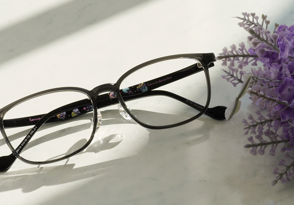 三麗鷗夢幻隊▪︎全體｜運動會大集合 方框眼鏡｜透深灰