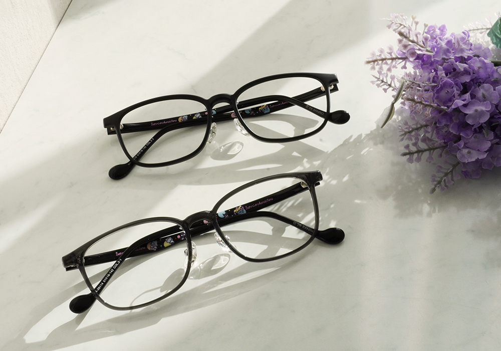 三麗鷗夢幻隊▪︎全體｜運動會大集合 方框眼鏡｜透深灰