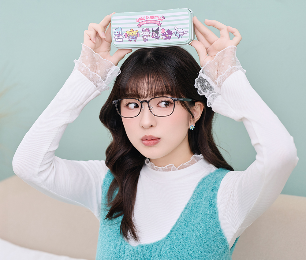 三麗鷗夢幻隊▪︎全體｜運動會大集合 方框眼鏡｜透深灰