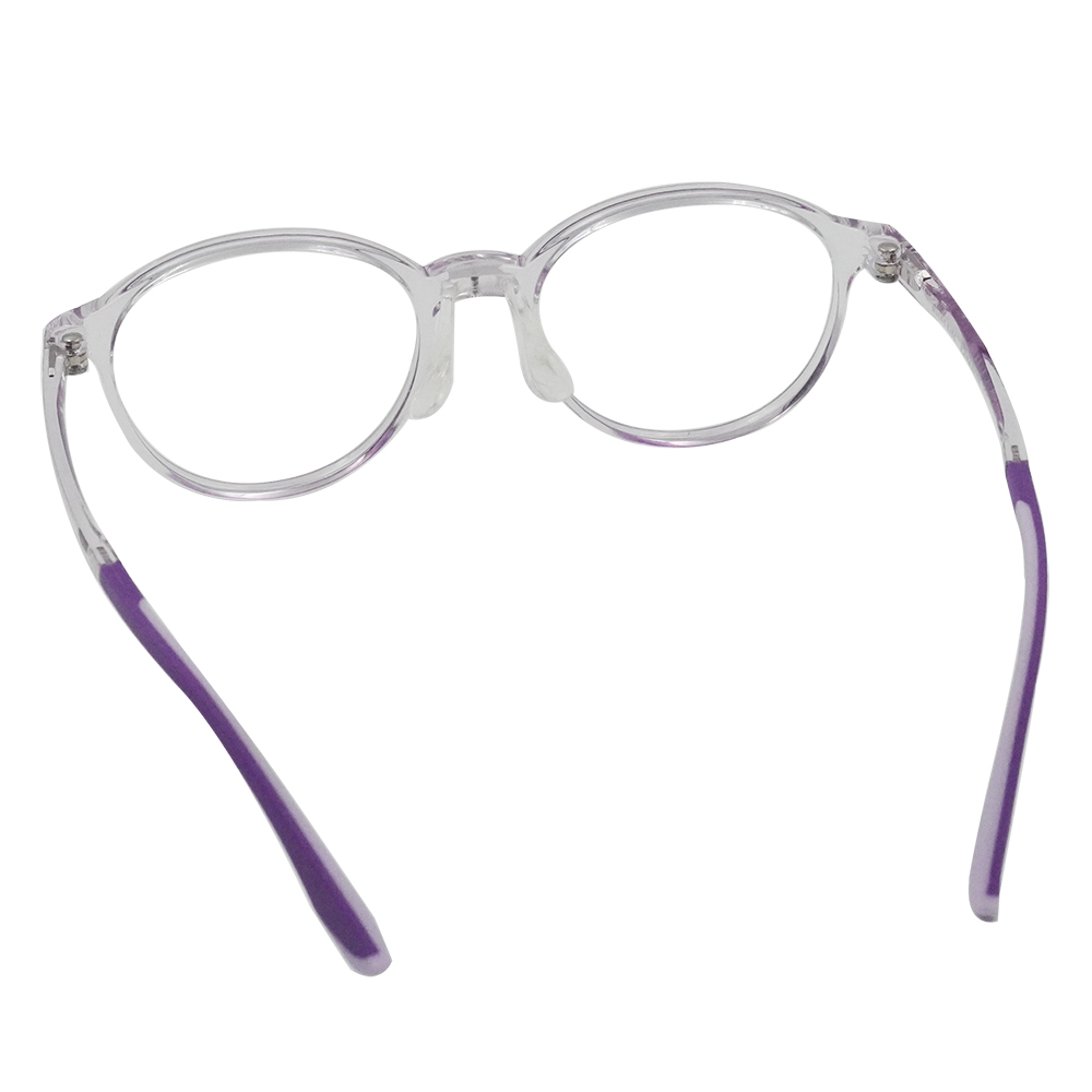 MICKY KIDS｜鹽系軟糖 圓框眼鏡｜丁香紫