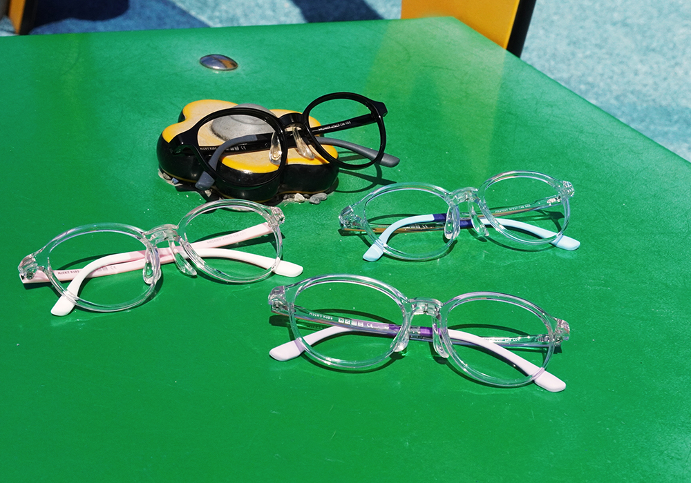 MICKY KIDS｜鹽系軟糖 圓框眼鏡｜丁香紫