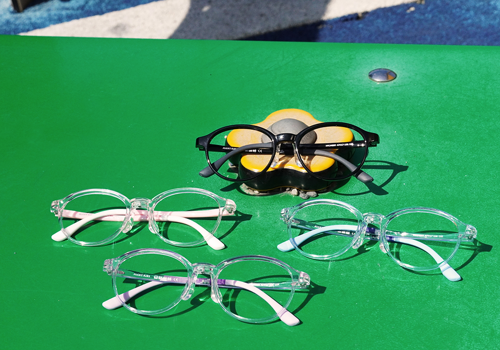 MICKY KIDS｜鹽系軟糖 圓框眼鏡｜丁香紫