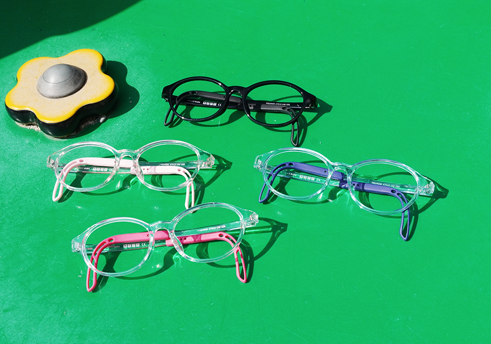 MICKY KIDS｜好奇寶 橢圓框眼鏡｜氣泡藍