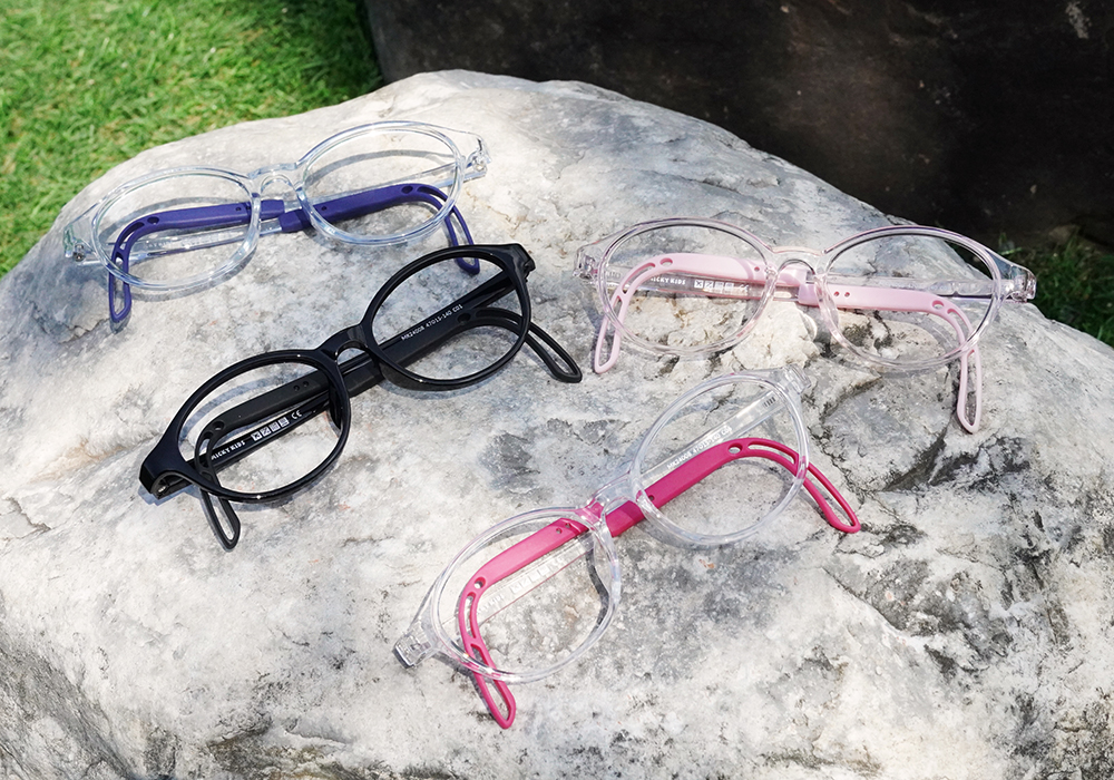 MICKY KIDS｜好奇寶 橢圓框眼鏡｜氣泡藍