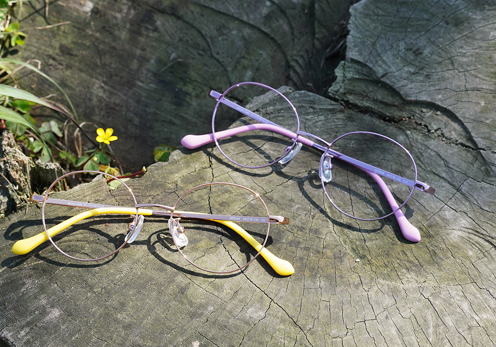 MICKY KIDS｜小步舞曲 圓框眼鏡｜靈動黃