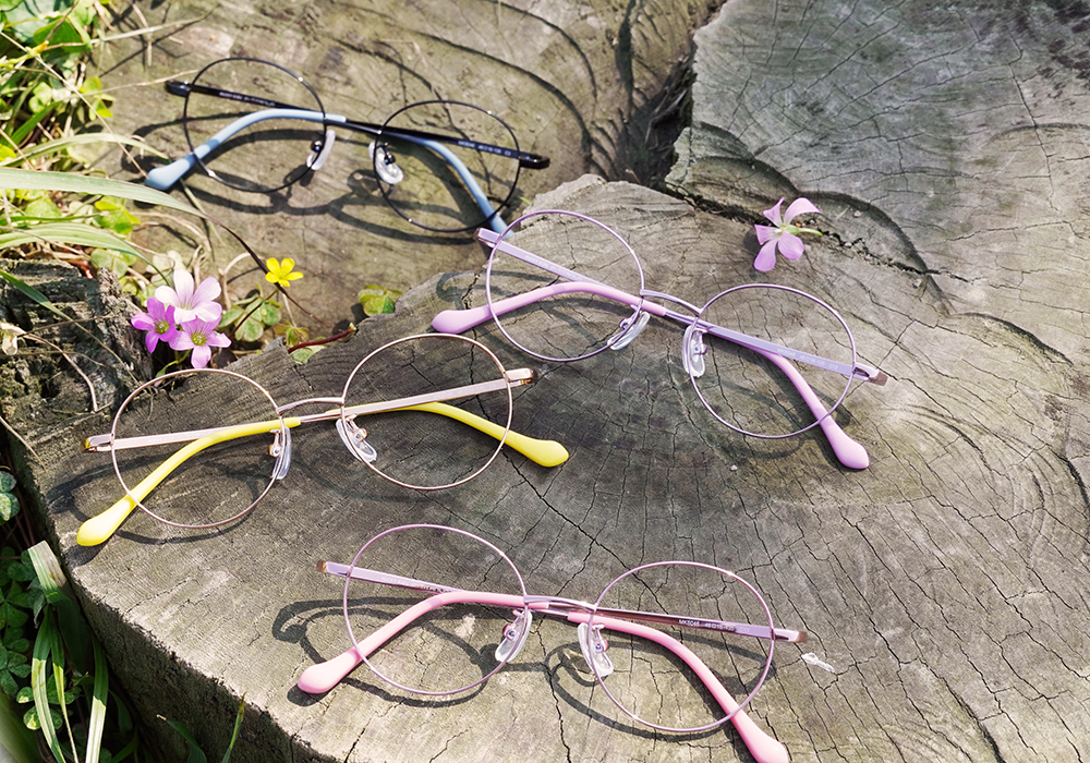 MICKY KIDS｜小步舞曲 圓框眼鏡｜靈動黃