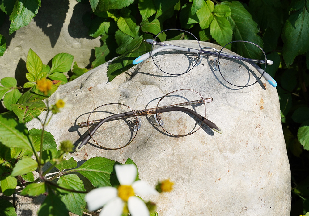 MICKY KIDS｜小追光者 圓框眼鏡｜沉穩灰銀