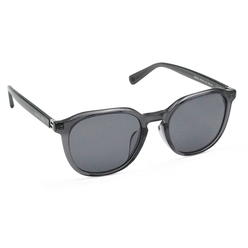 SUPER IDOL | 酷感開場方框太陽眼鏡 | 深透灰