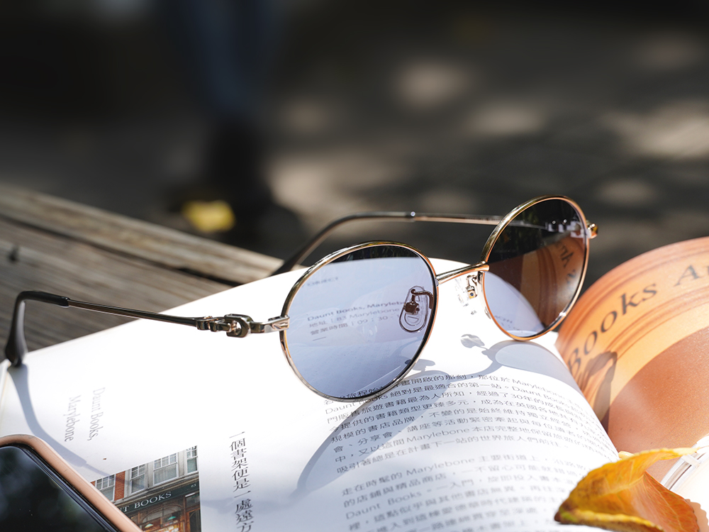 SUPER IDOL | 城市座標橢圓框太陽眼鏡 | 冰川藍