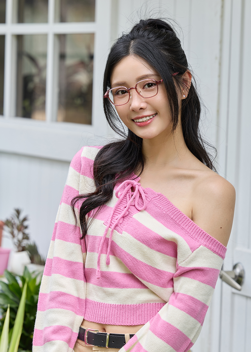 小小兵系列-光學框  |  花花派對 多邊框眼鏡  |  夢幻粉