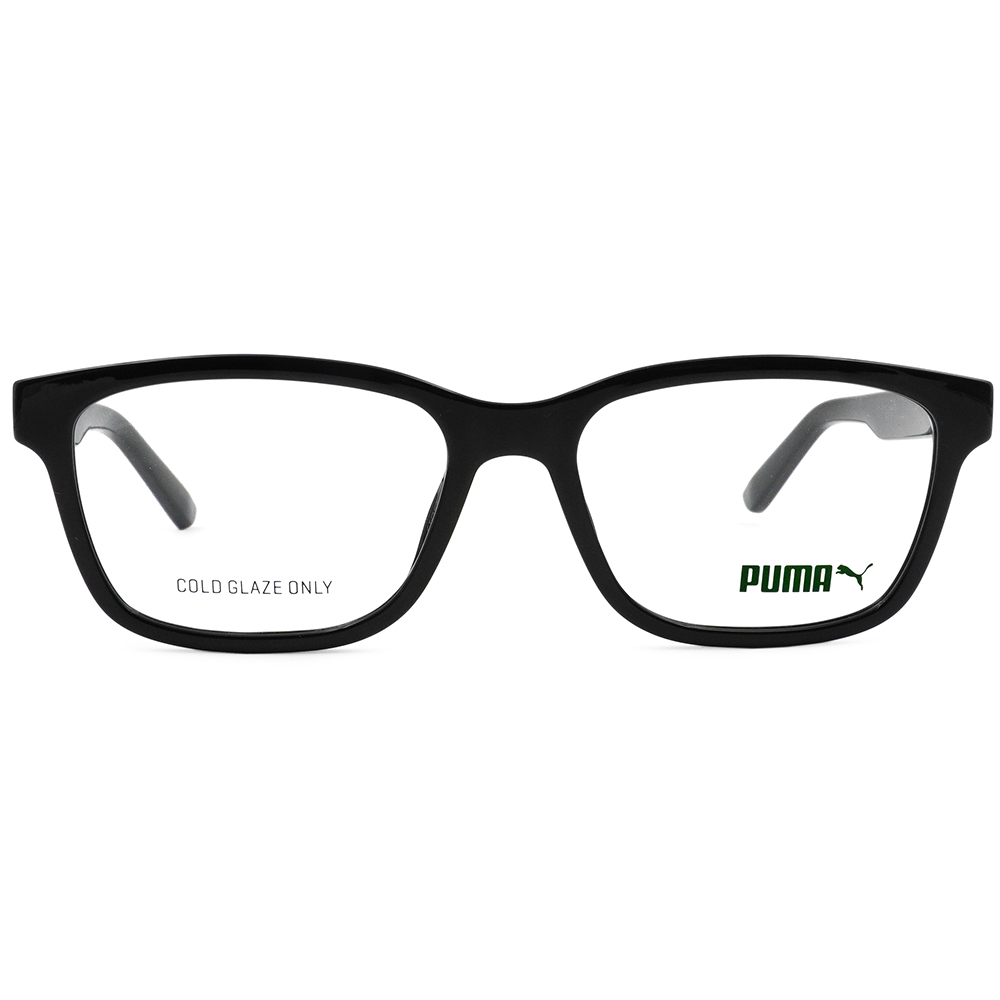 PUMA | 低調動能長方框眼鏡 |  漆面黑