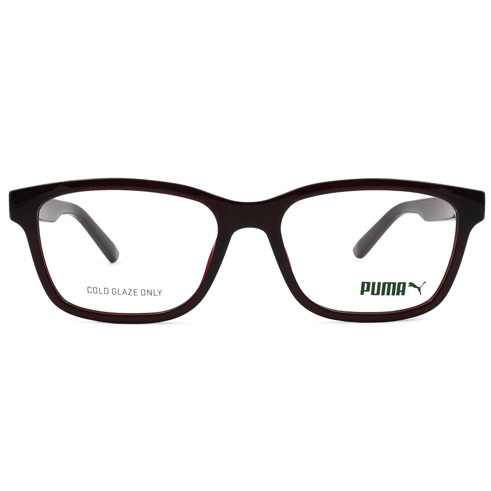 PUMA | 低調動能長方框眼鏡 |  紅棕質調