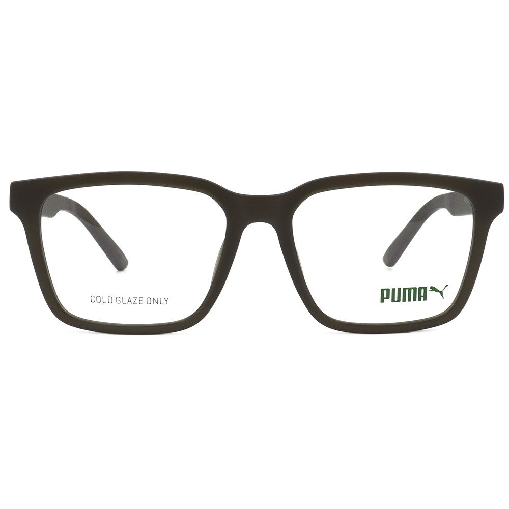 PUMA | 極簡日常長方框眼鏡 |  磨砂黑
