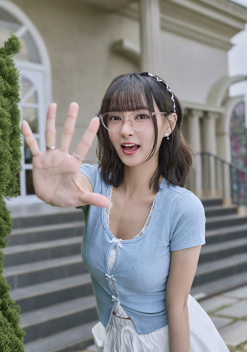 FORECO | 生活美學貓眼框眼鏡 | 晶透粉