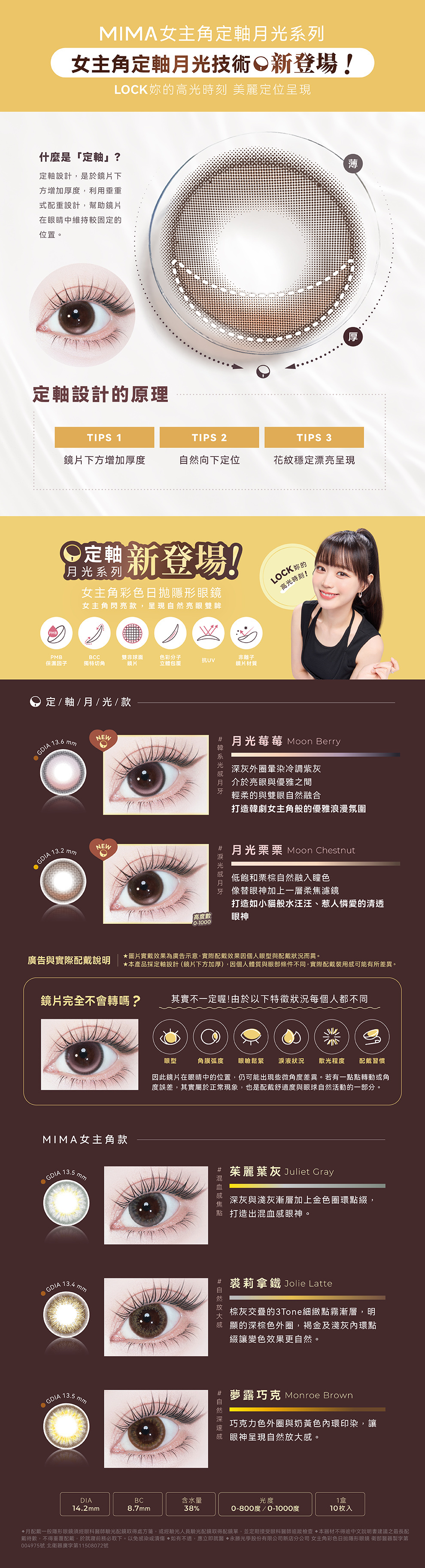 女主角彩色日拋隱形眼鏡-凱莉可可 Carrie Coco (10片裝)